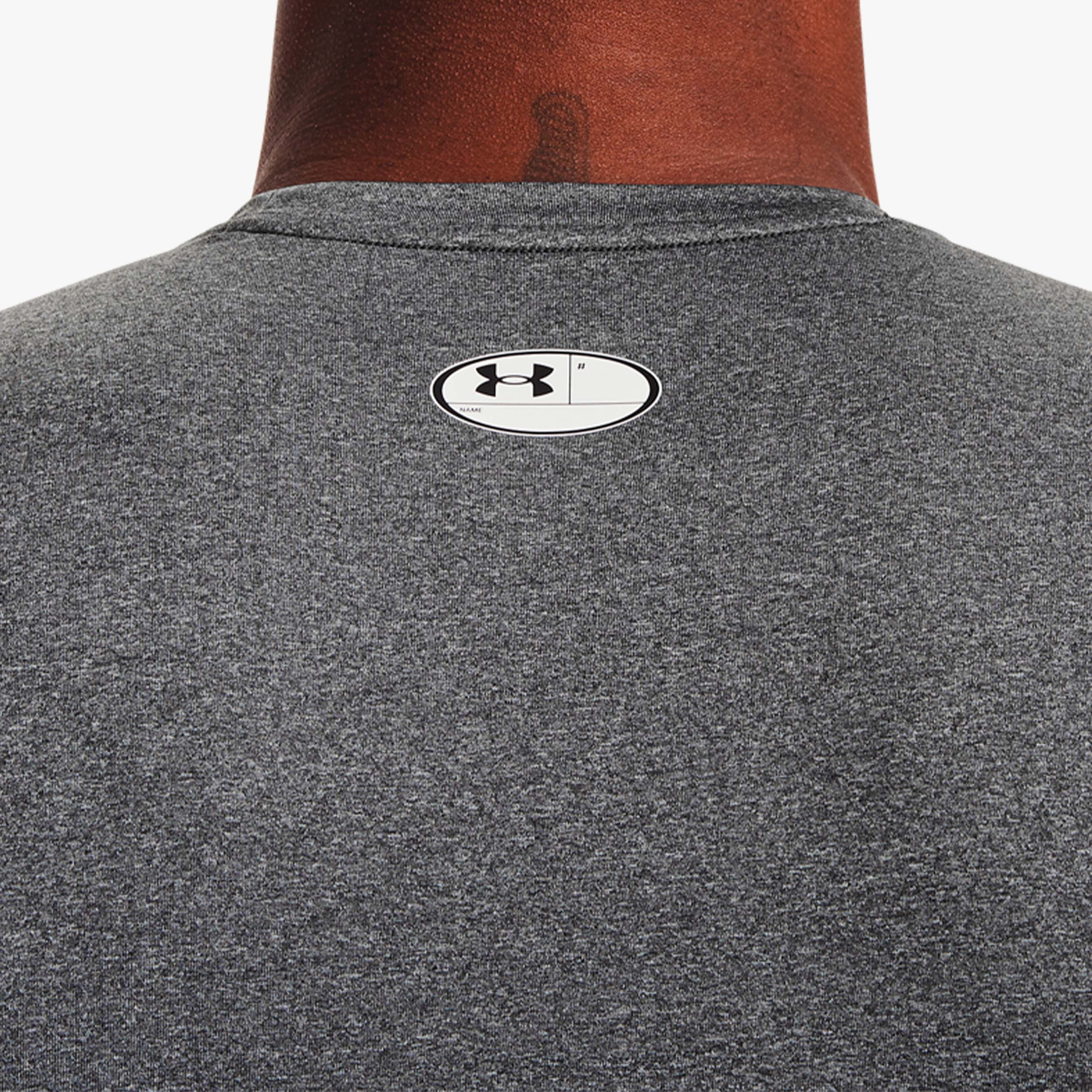 Under Armour Polera HeatGear, GRIS, hi-res