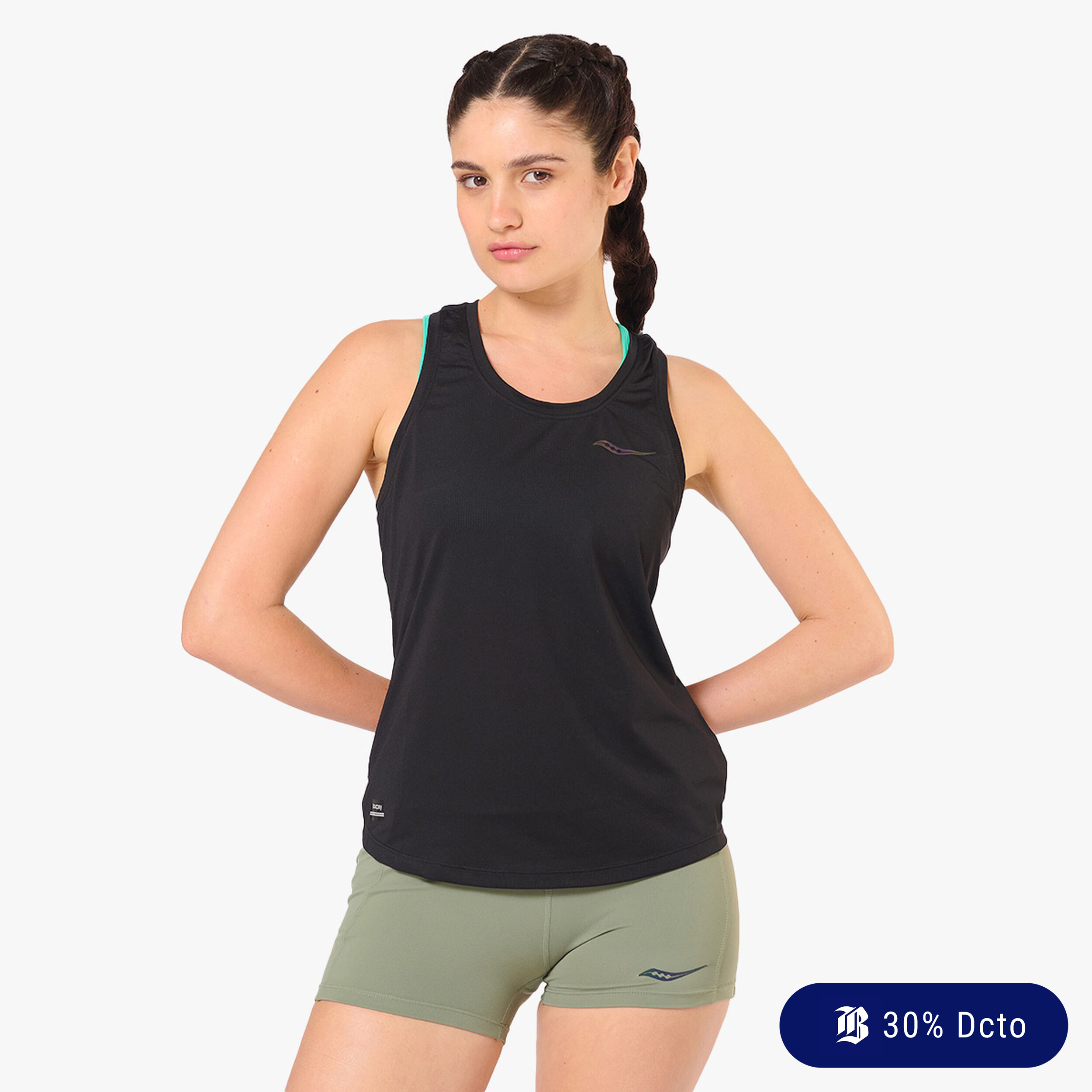 Saucony Polera Stopwatch, NEGRO, hi-res