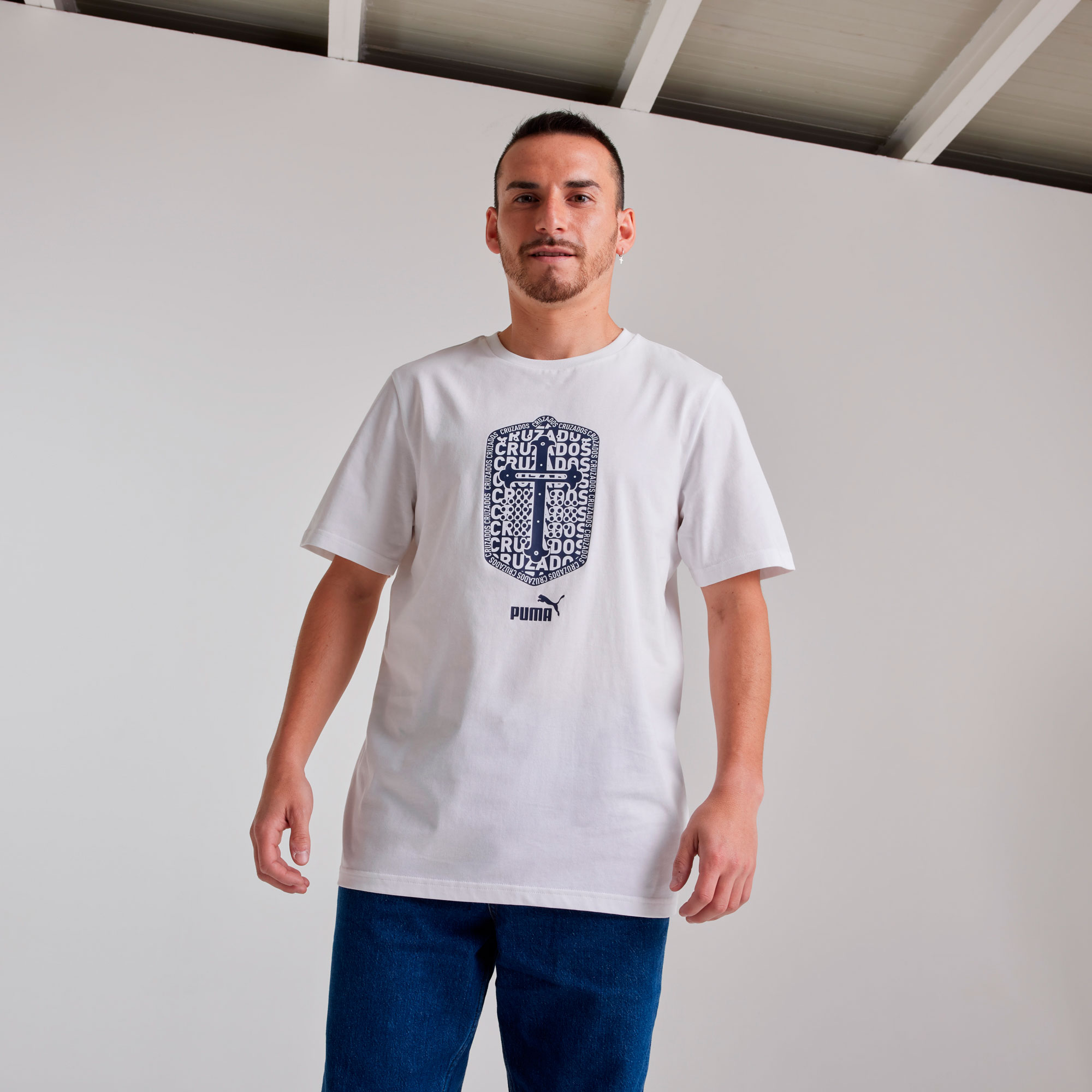 Puma Polera Universidad Cat&oacute;lica ftblCulture, BLANCO, hi-res